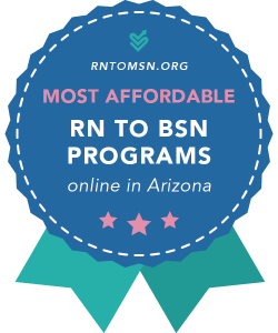 Badge for the Most Affordable RN-BSN Programs in Arizona