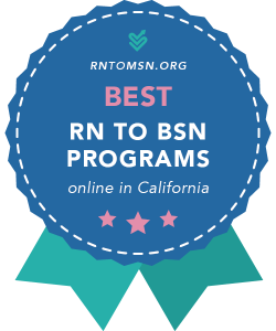Rankings Award Badge for the Best RN-BSN Programs in California