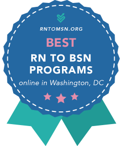 Badge for the Best RN-BSN Programs in Washington, DC