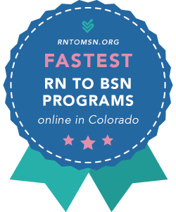 Badge for Colorado's Fastest RN to BSN Programs