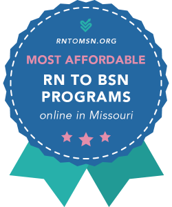 Rankings Award Badge for the Most Affordable RN-BSN Programs in Missouri