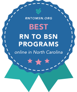 Rankings Award Badge for the Best RN-BSN Programs in North Carolina