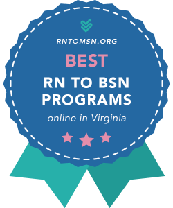 Rankings Award Badge for the Best RN-BSN Programs in Virginia